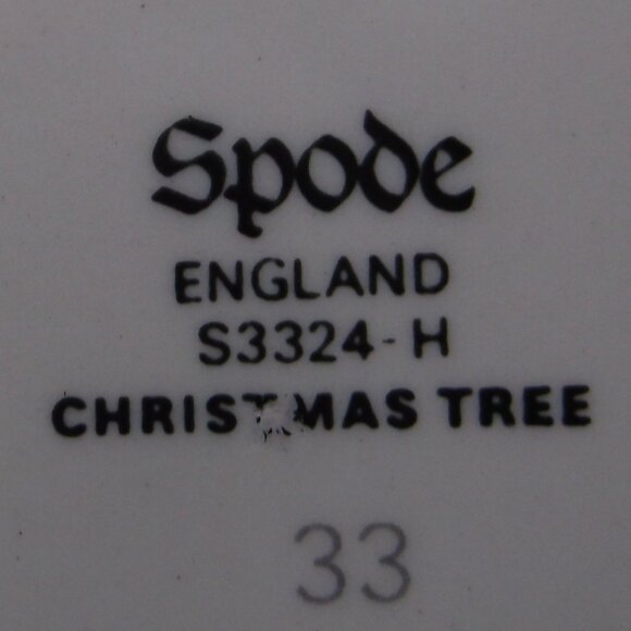Spode England Christmas Tree Small Plate – Festive Classic! - Picture 8 of 8